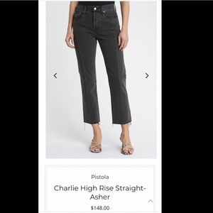 Pistola Charlie High Rise Straight Jeans